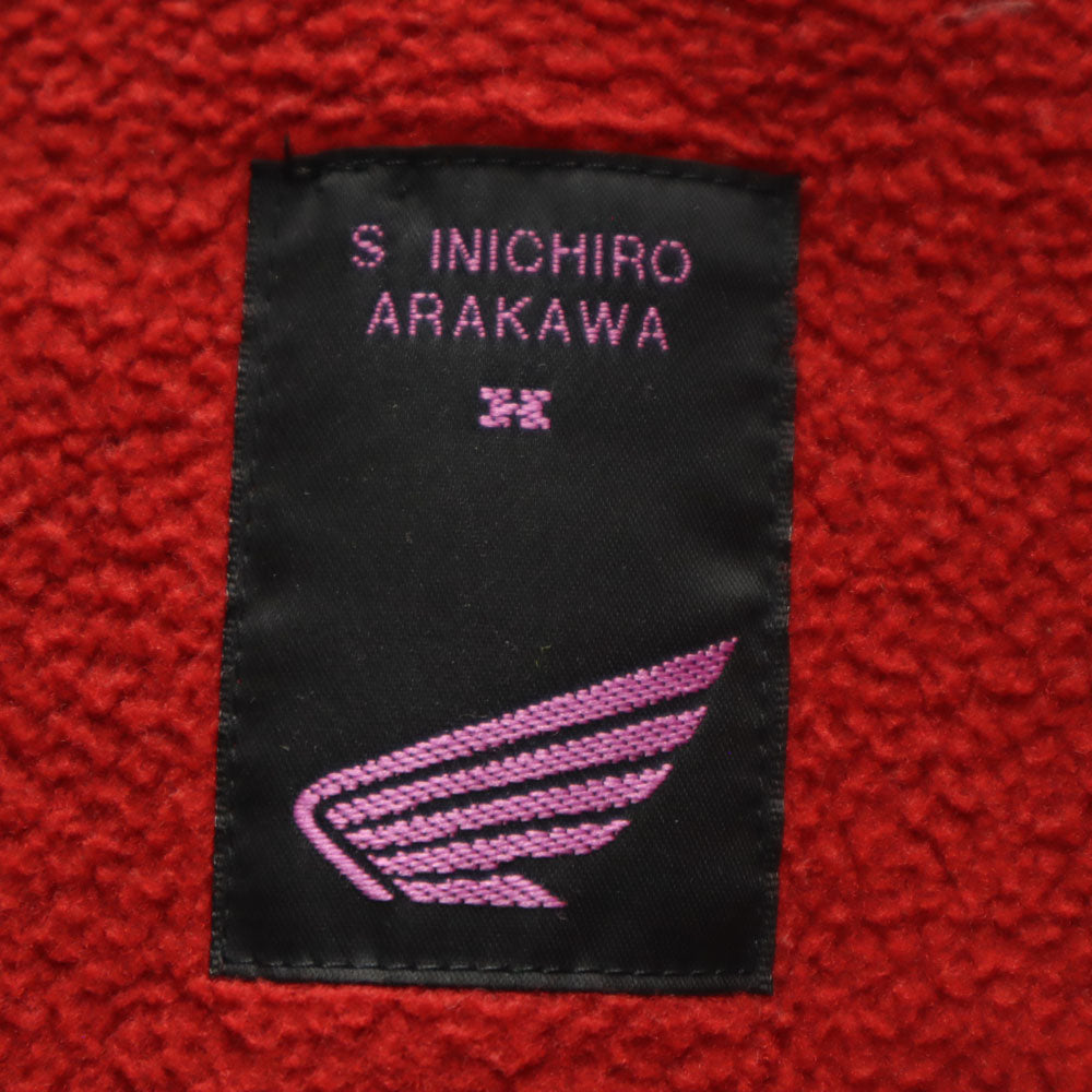 シンイチロウ アラカワ ホンダ コラボ ブルゾン ブラック x HONDA ジャケット 裏フリース メンズ