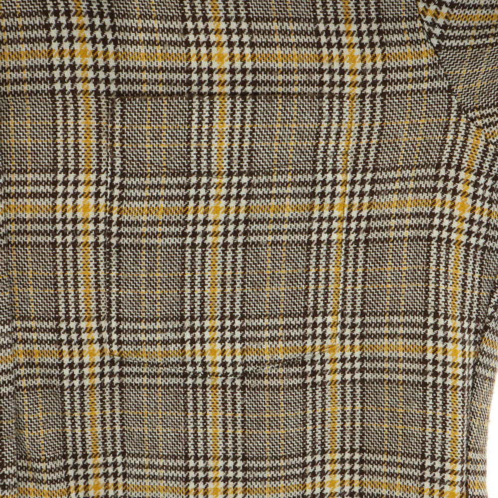 マクレガー 70s ヴィンテージ 衿芯 チェック柄 長袖 ネルシャツ M ベージュ McGregor メンズ