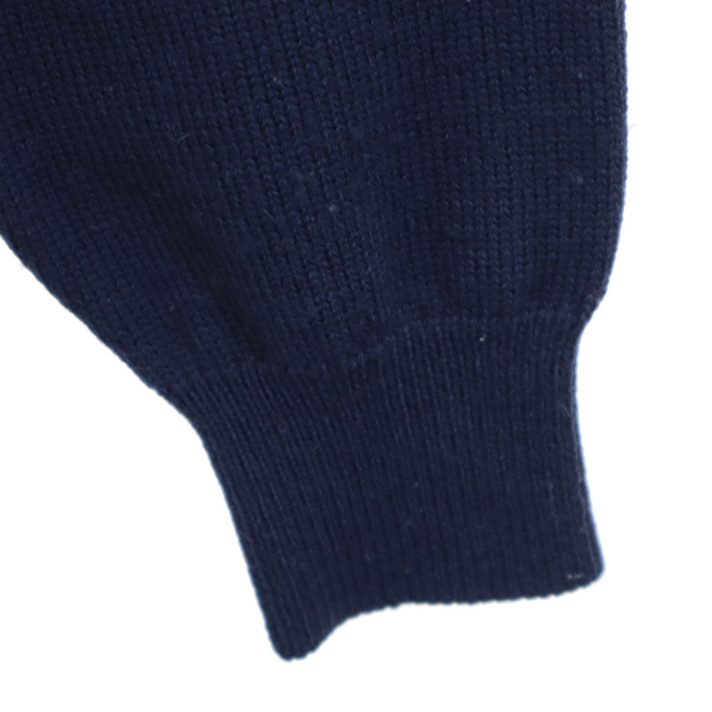 ミキハウス ゴルフ オールド アーガイル柄 長袖 ニットカーディガン M ネイビー MIKI HOUSE GOLF メンズ