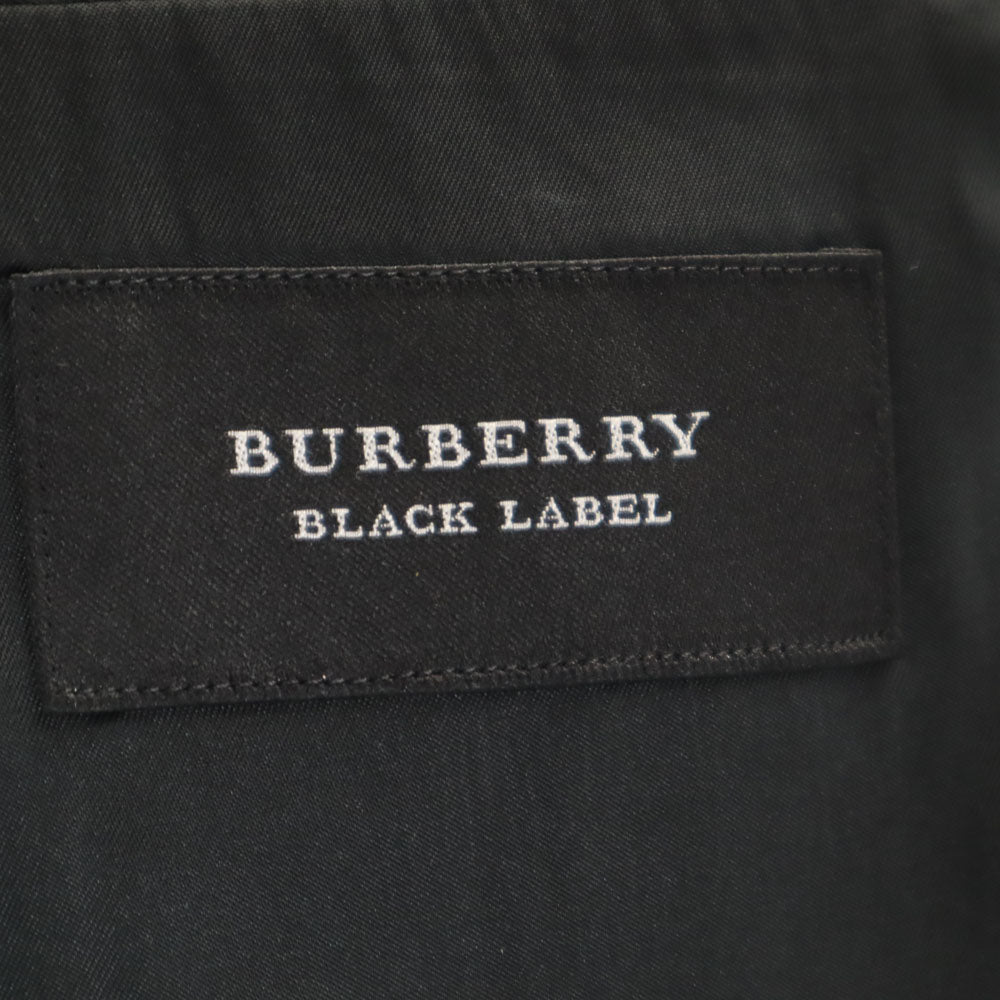 BURBERRY BLACK LABEL バーバリーブラックレーベル 三陽商会 日本製 ウール スーツ 上下 セットアップ 36R ブラック メンズ