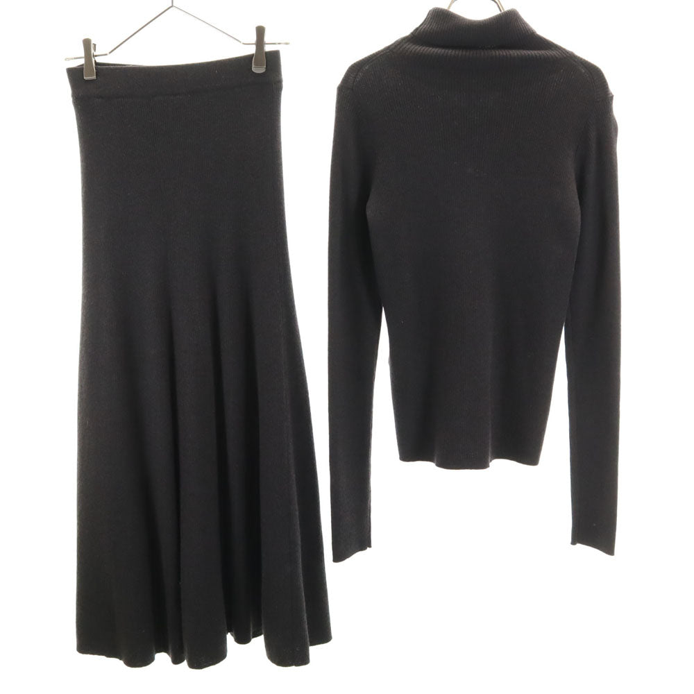 Mila Owen ミラオーウェン ウールブレンド 長袖 タートルネック セーター 上下 セットアップ 1 グレー ニット レディース