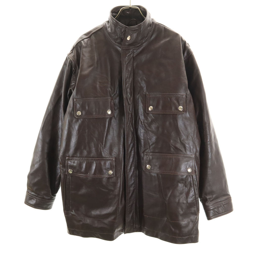 OLD オールド レザージャケット ダークブラウン メンズ