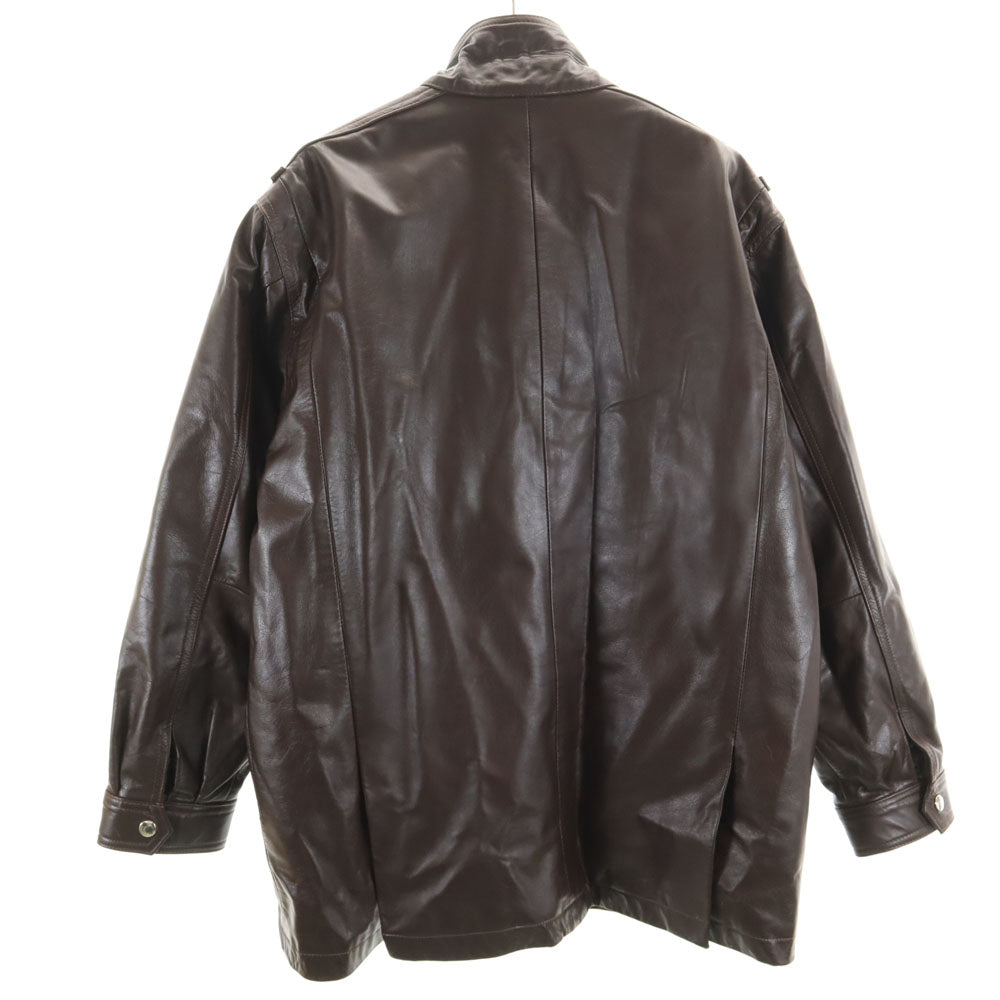 OLD オールド レザージャケット ダークブラウン メンズ