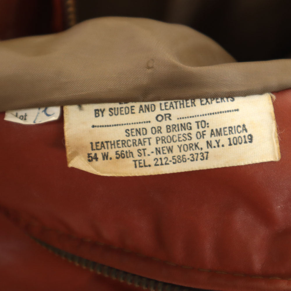 ヴィンテージ 70s レザージャケット 赤茶 VINTAGE メンズ