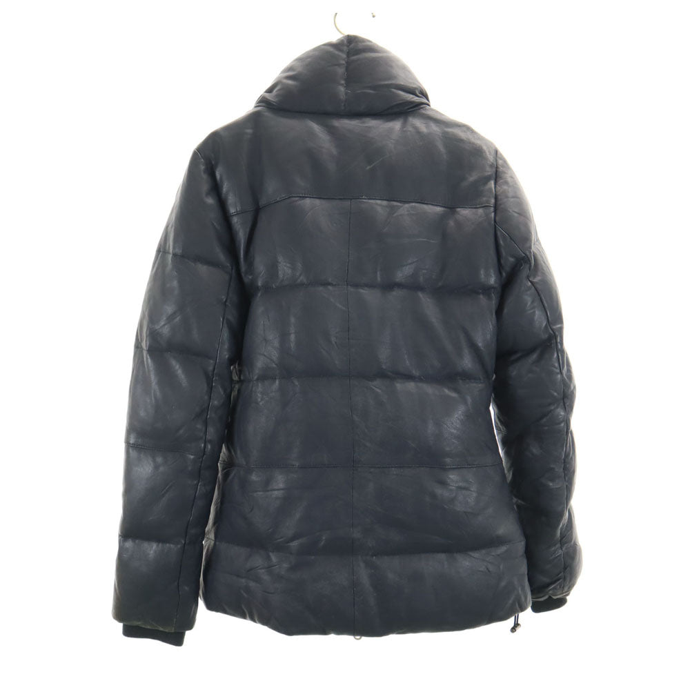 AVIREX - アヴィレックス 6251030 羊革 レザー ダウンジャケット S 濃紺 AVIREX レディース アヴィレックス 6251030 羊革 レザー ダウンジャケット S 濃紺