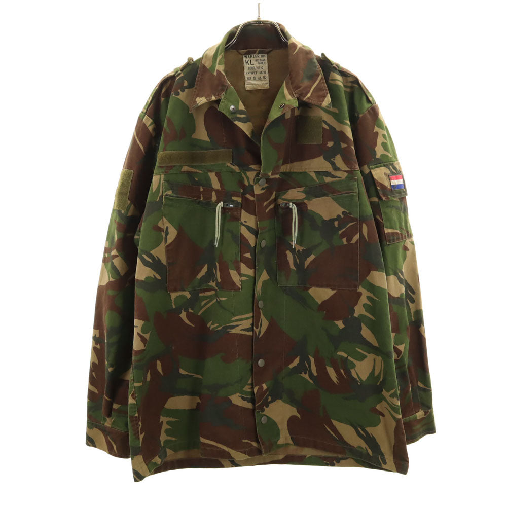 DUTCH ARMY オランダ軍 90s DPMカモ オールド 迷彩柄 フィールドジャケット 8000/0510 カーキ ユーロミリタリー メンズ