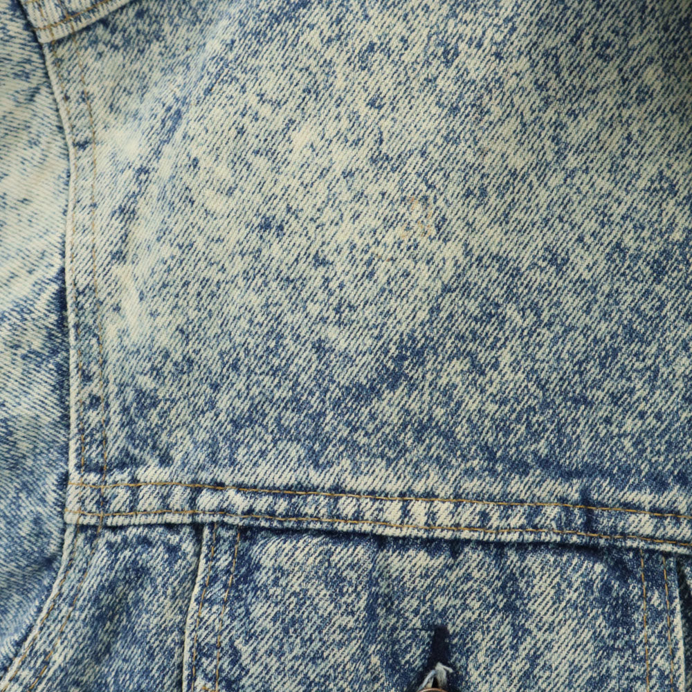 Levi's リーバイス 90s 70507-0214 オールド USA製 ブリーチ加工 デニムジャケット XS ブルー ハンドウォーマポケット付き メンズ