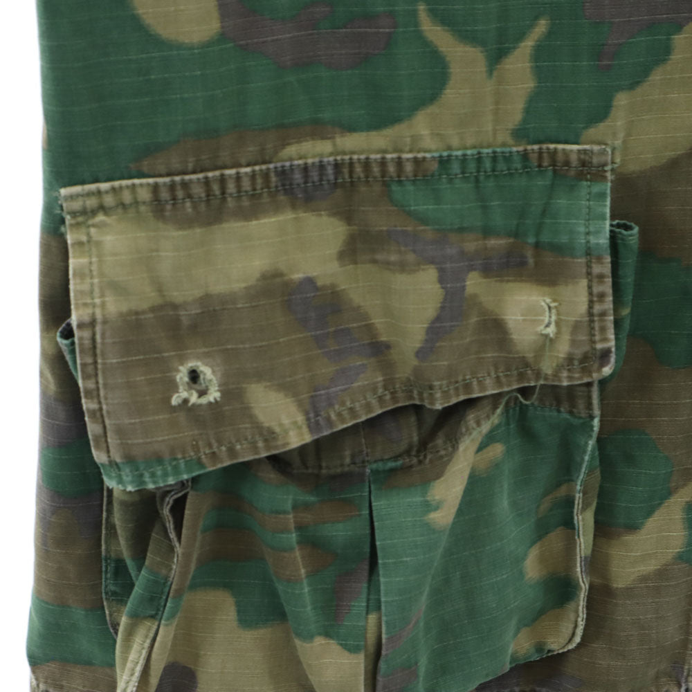 US ARMY アメリカ軍 60s ヴィンテージ DSA 5th アルファ社製 迷彩柄 ジャングルファティーグ ミリタリージャケット カーキ ウッドランド メンズ