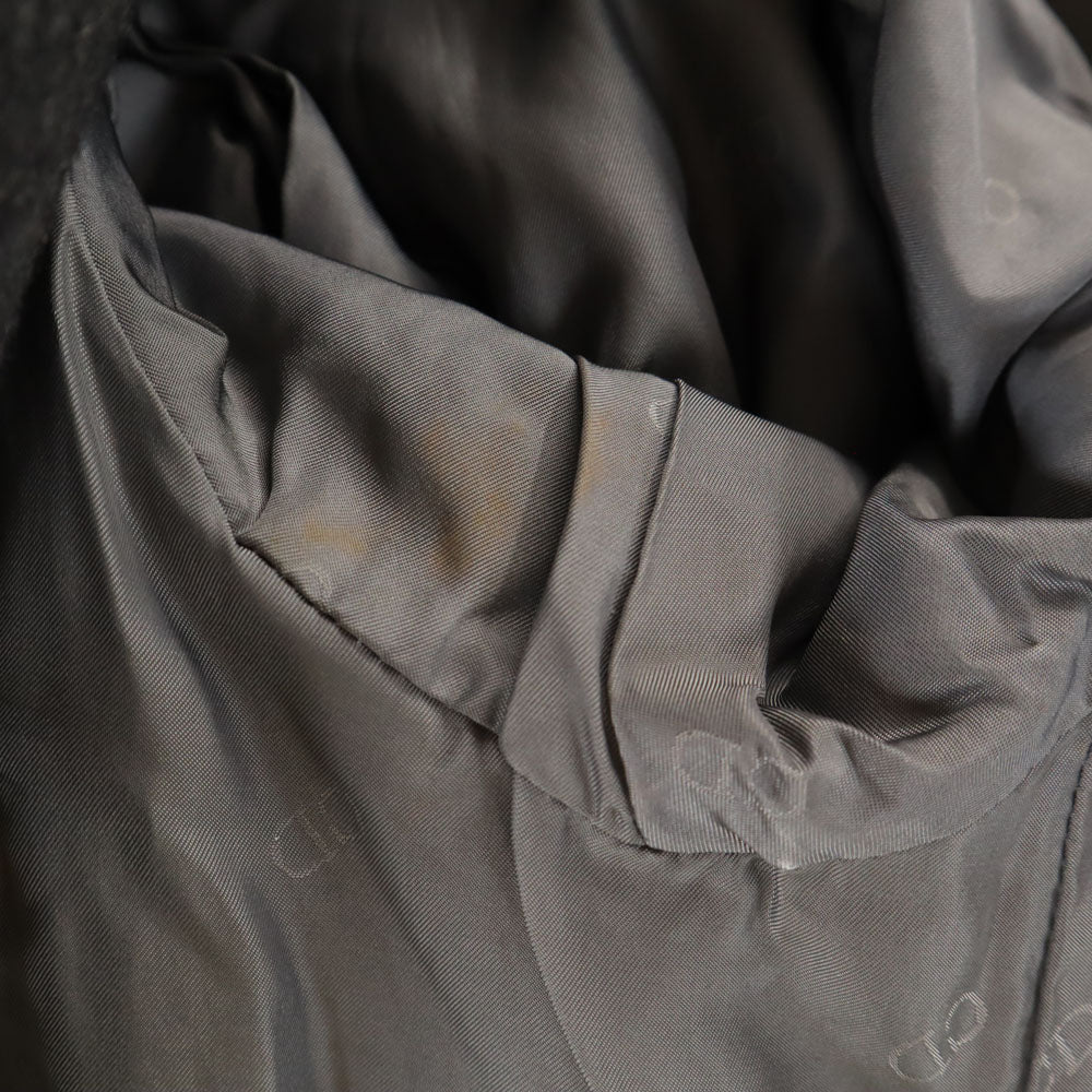 Christian Dior MONSIEUR クリスチャンディオール ムッシュ 90s オールド ビーバーウール コート M チャコールグレー メンズ