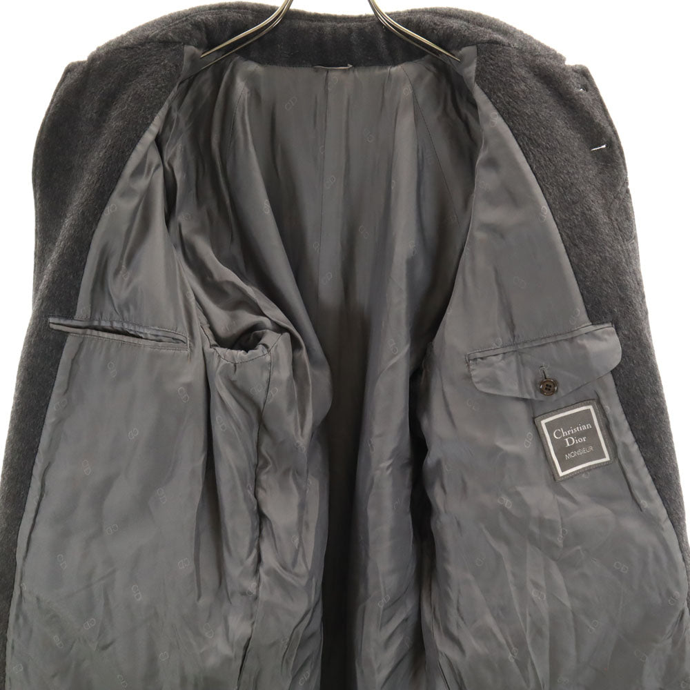 Christian Dior MONSIEUR クリスチャンディオール ムッシュ 90s オールド ビーバーウール コート M チャコールグレー メンズ