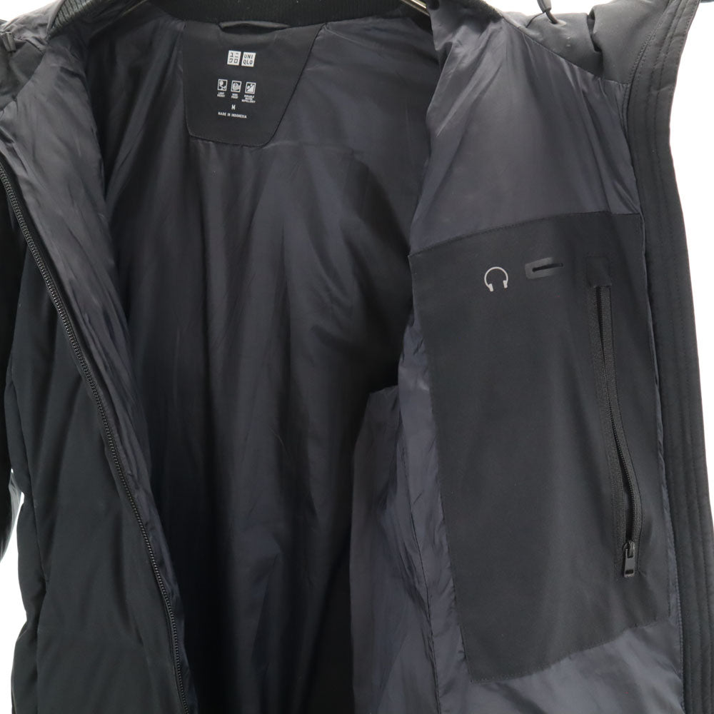 UNIQLO ユニクロ シームレス ダウンコート M ブラック系 レディース