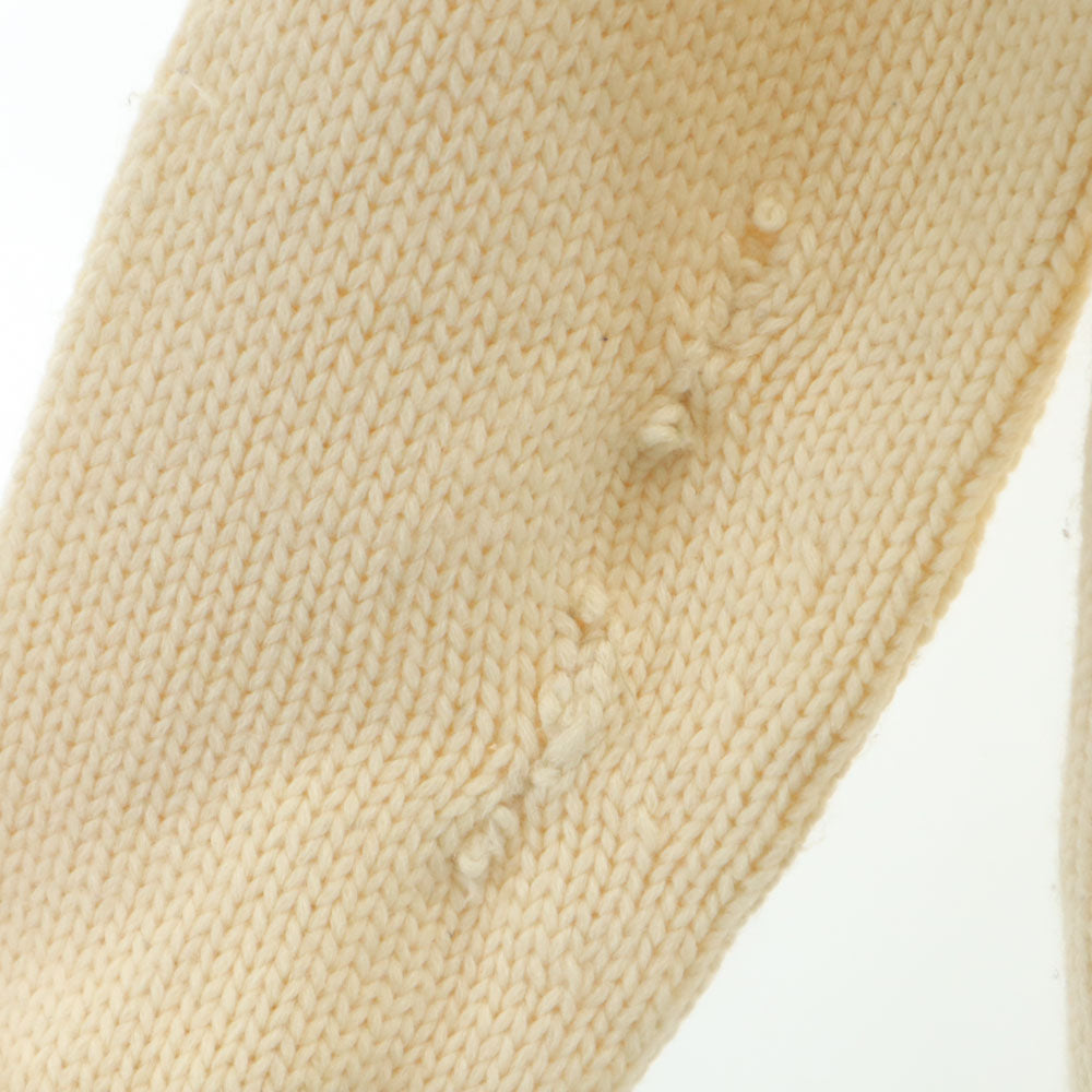 HANSON 70s ウールブレンド ヴィンテージ 長袖 ジャンク カーディガン ホワイト メンズ