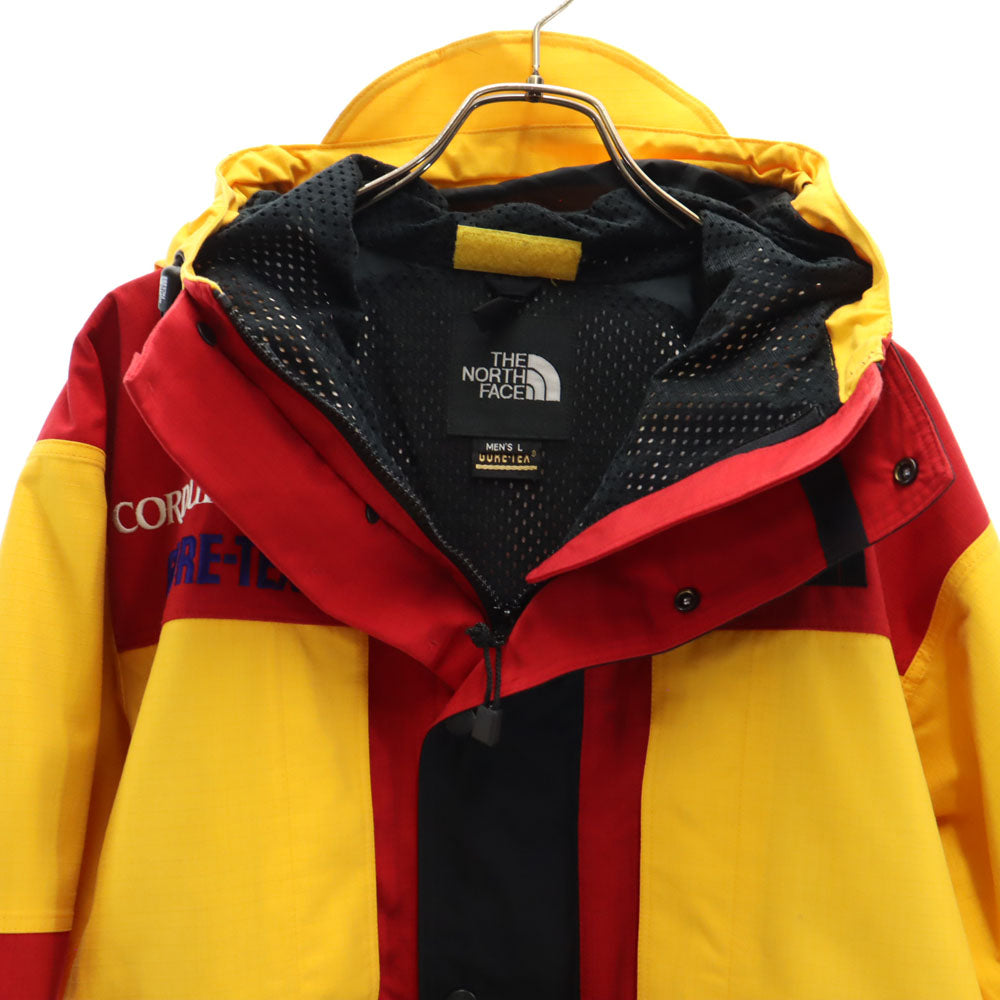 THE NORTH FACE ザノースフェイス 90s オールド 日本製 NP-2186 GORE-TEX コーデュラプラス ナイロンジャケット L レッド×イエロー フーディー アウトドア ツートンカラー メンズ