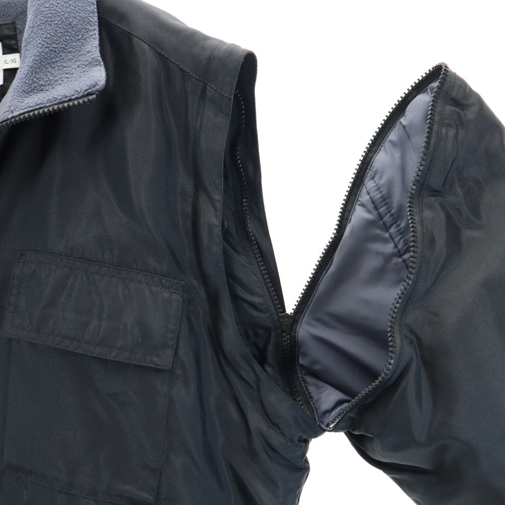 CK CALVIN KLEIN シーケーカルバンクライン 90s オールド 2WAY 中綿ジャケット XL ブラック メンズ