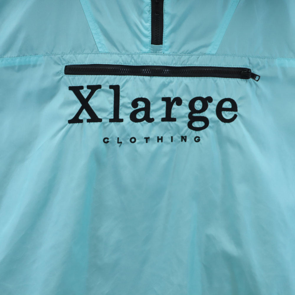 XLARGE エクストララージ バックプリント プルオーバー ナイロンジャケット L ライトブルー メンズ