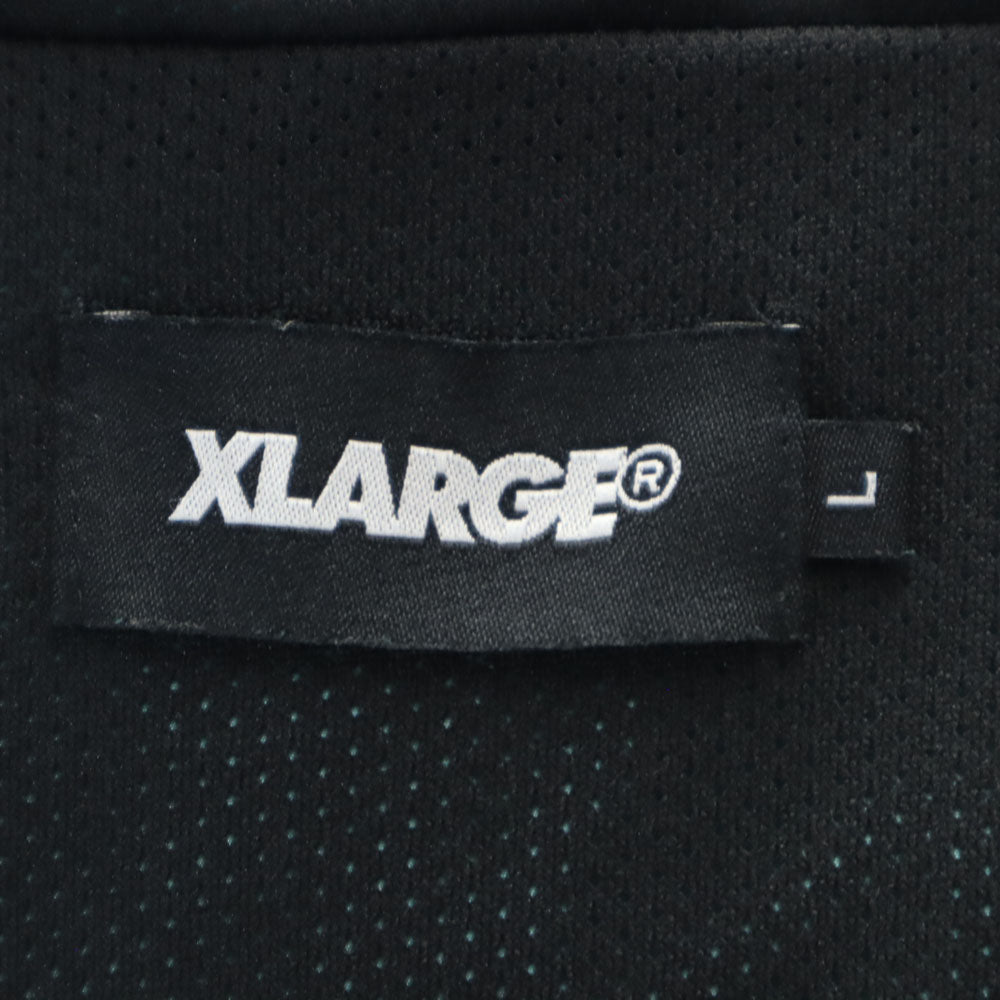 XLARGE エクストララージ バックプリント プルオーバー ナイロンジャケット L ライトブルー メンズ