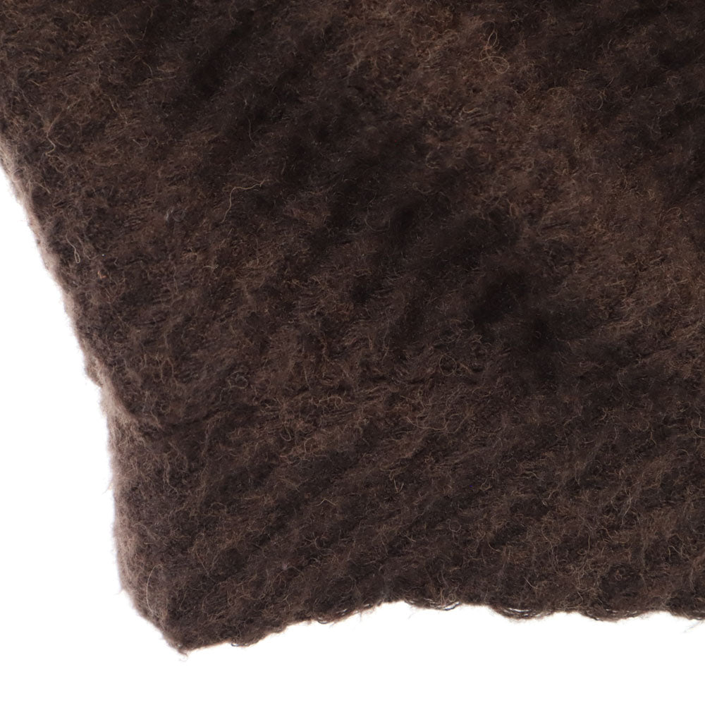 SHAREEF シャリーフ 日本製 長袖 モックネック セーター 1 ブラウン ツートンカラー レディース