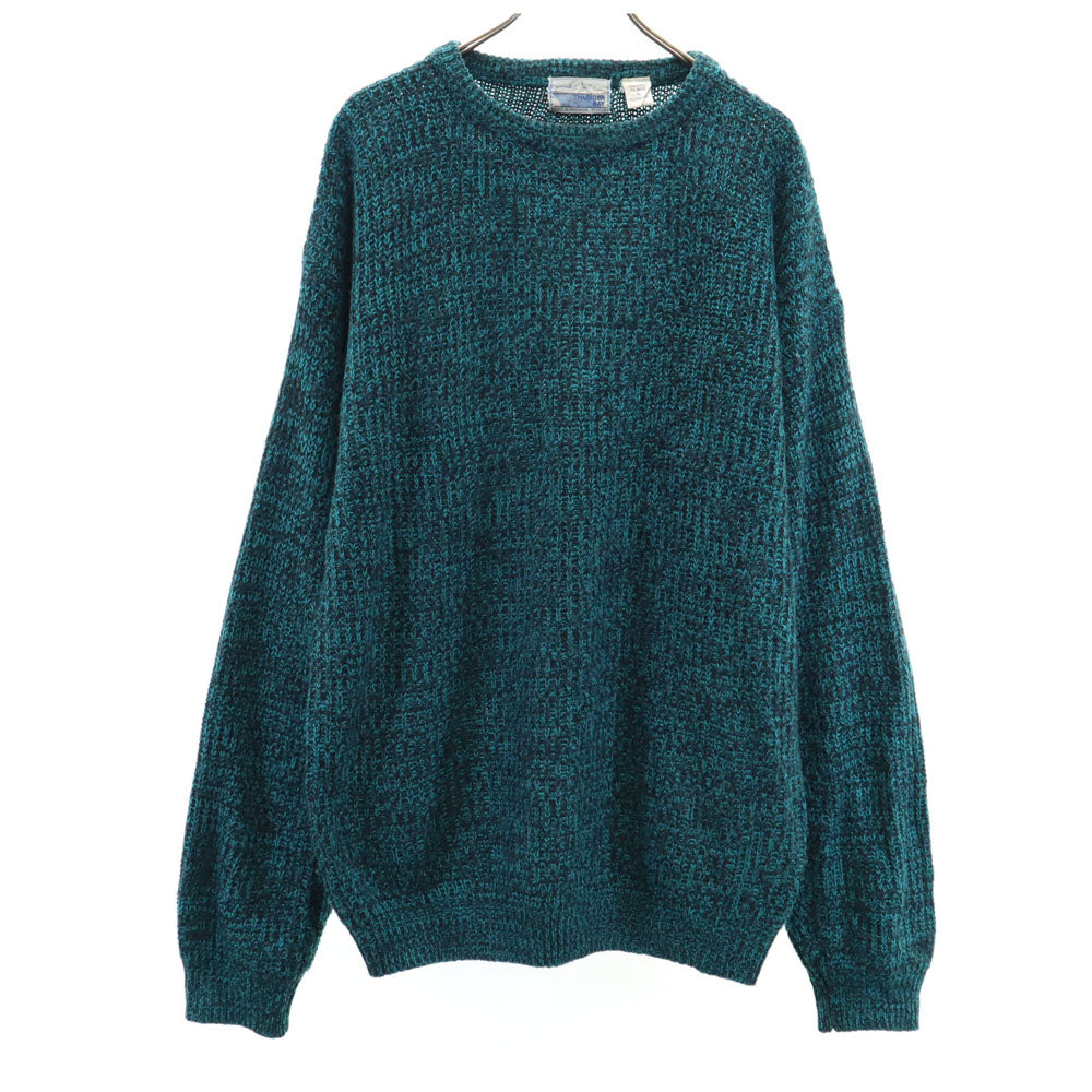 THUNDER BAY 90s オールド 長袖 セーター XL グリーン ニット メンズ