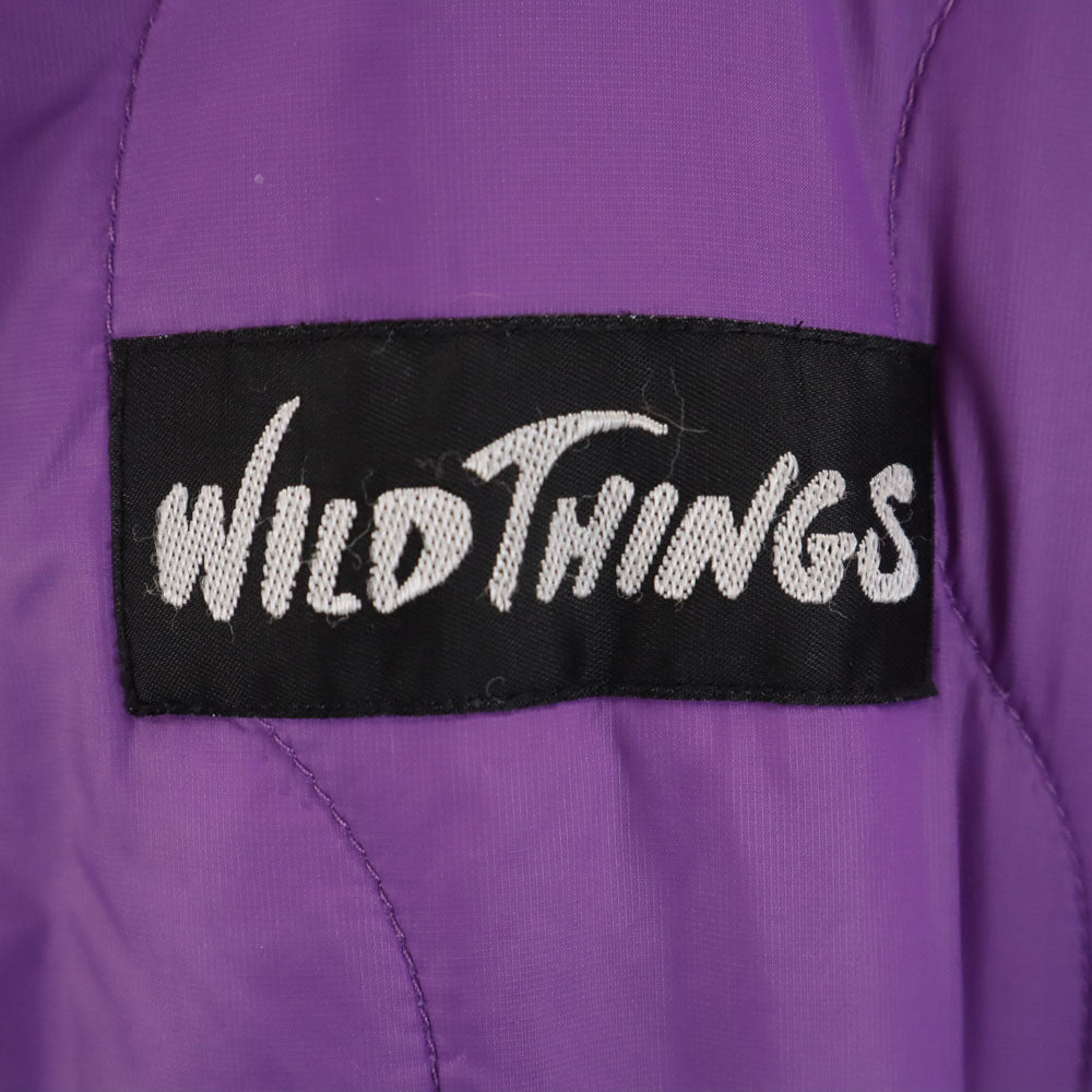 WILDTHINGS ワイルドシングス リバーシブル プリマロフト 中綿ジャケット パープル レディース