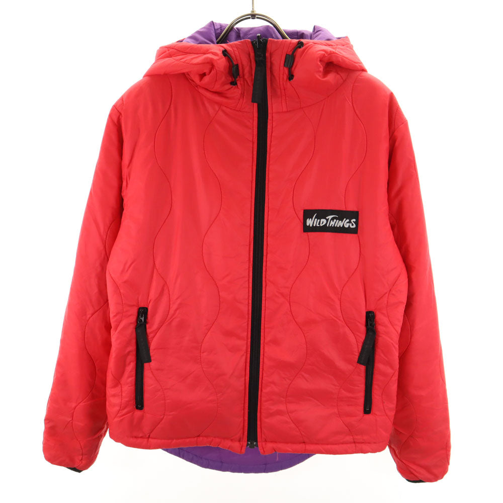 WILDTHINGS ワイルドシングス リバーシブル プリマロフト 中綿ジャケット パープル レディース