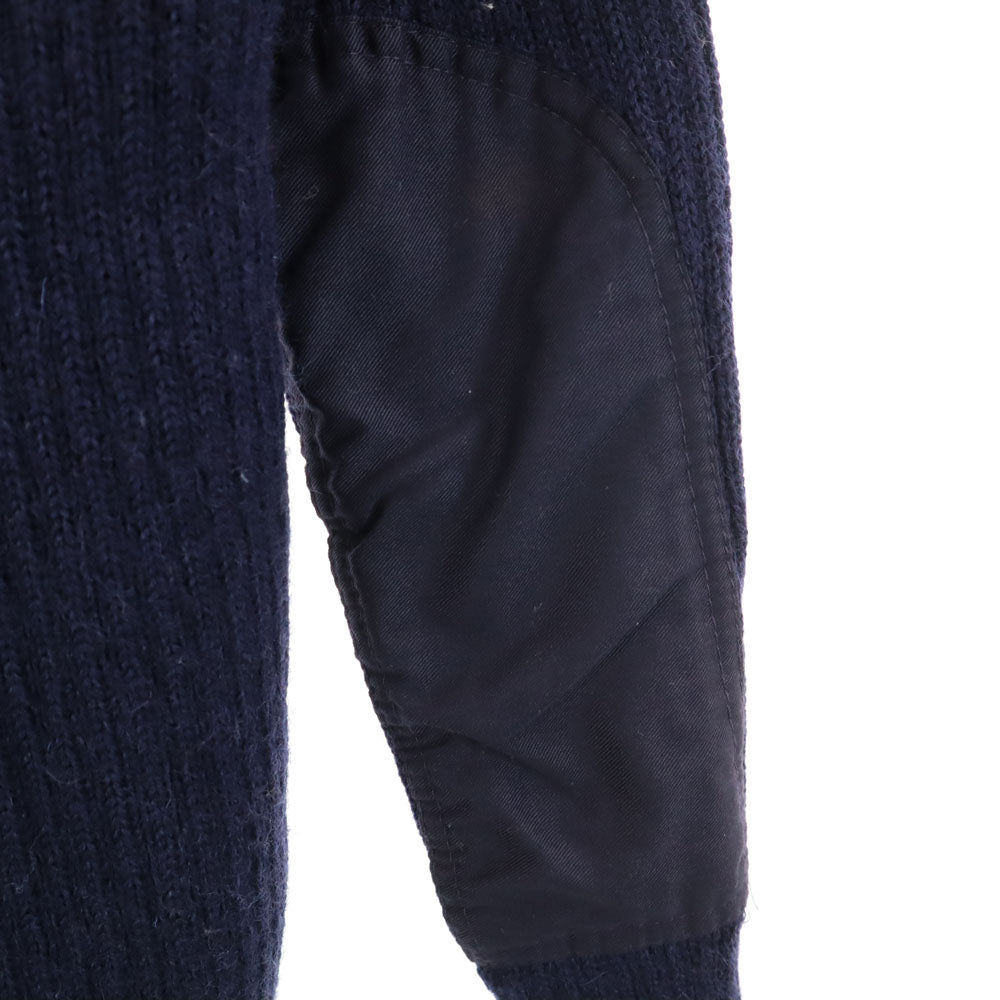 British Army イギリス軍 90s オールド イングランド製 ウールブレンド 長袖 コマンド セーター 4 ネイビー ニット インナー メンズ