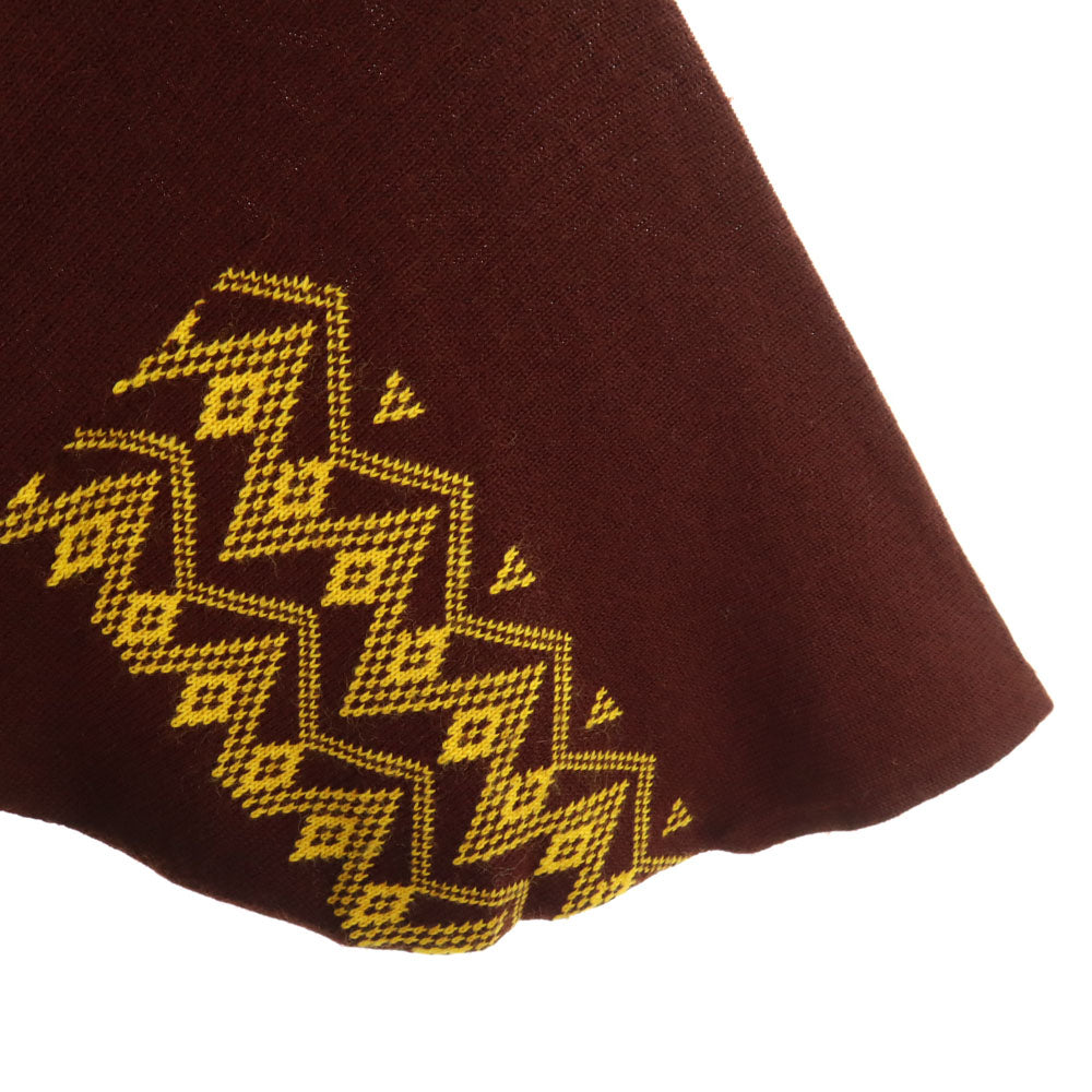 OLD オールド 80s 90s 長袖 Vネック セーター ブラウン ニット レディース