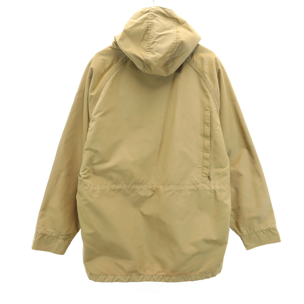 ウールリッチ 70s ヴィンテージ 涙タロン 白タグ マウンテンパーカー ベージュ WOOLRICH 裏地チェック柄 メンズ