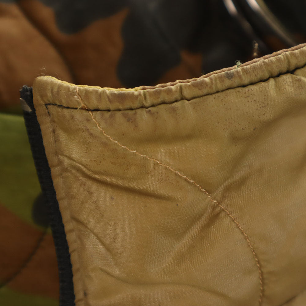 WILDTHINGS ワイルドシングス USA製 プリマロフト カモフラ柄 リバーシブル キルティングジャケット M ブラウン 他 中綿入り 迷彩 メンズ