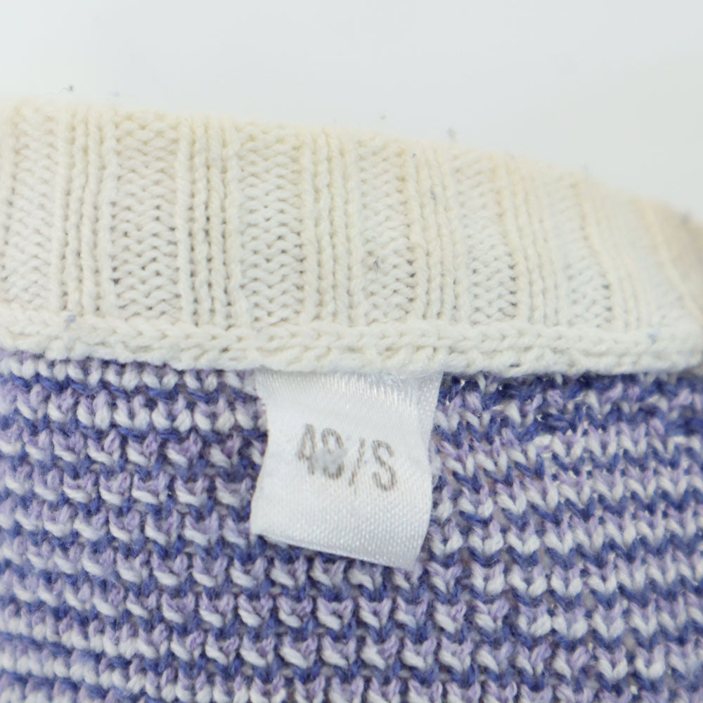 PRONTO UOMO 90s イタリア製 オールド 総柄 長袖 セーター 48 ホワイト 他 ニット メンズ