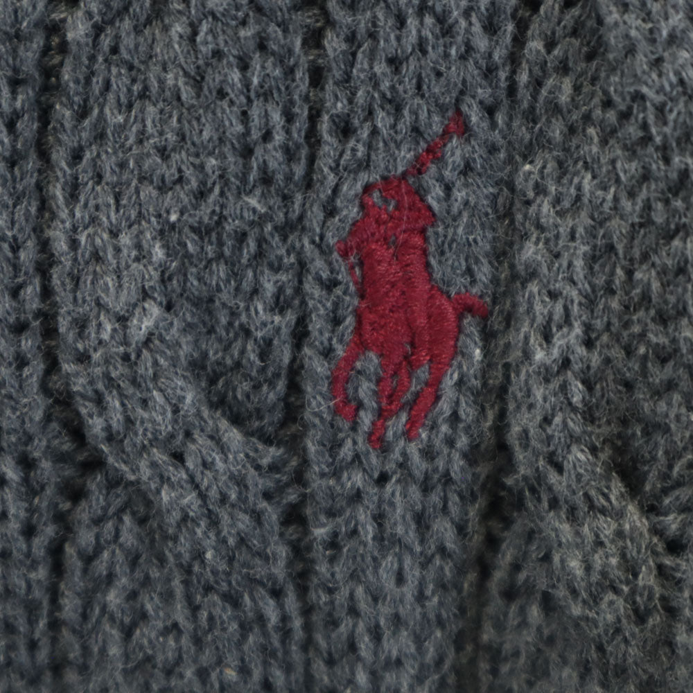 Polo by Ralph Lauren ポロバイラルフローレン 90s オールド 長袖 セーター M グレー ニット メンズ
