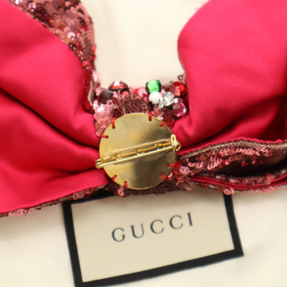 GUCCI グッチ 441738 イタリア製 花柄 ジャガード ジャケット 38 レッド 他 リボン ハンガー付き レディース