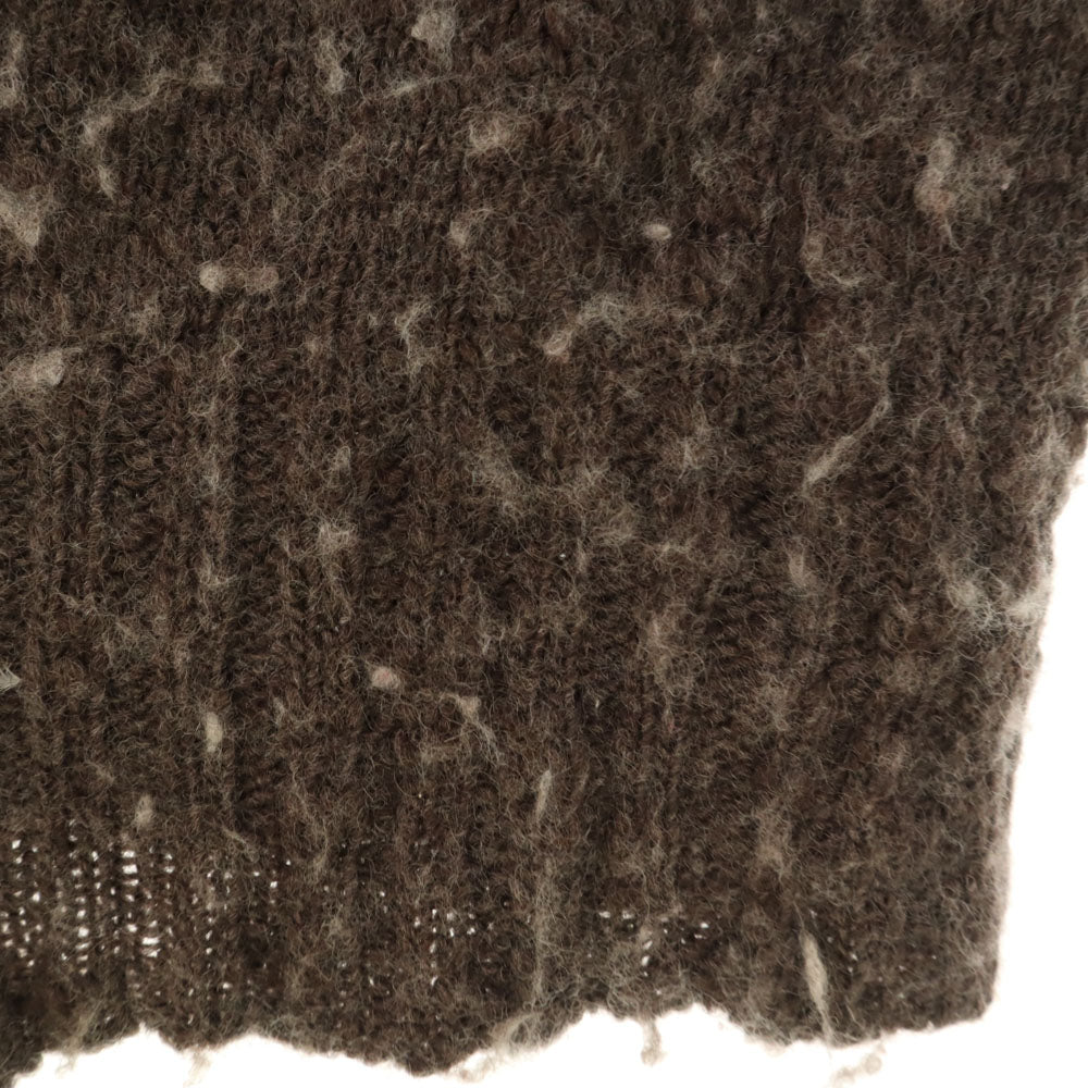 Y's ワイズ 日本製 長袖 ニットカーディガン 2 ブラウン系 ヨウジヤマモト メンズ