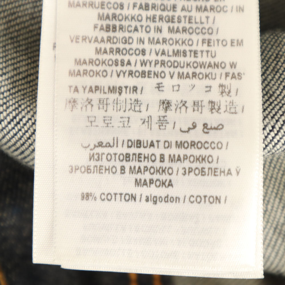 Guess ゲス バック刺繍 デニムジャケット S インディゴ ジージャン トラッカー メンズ