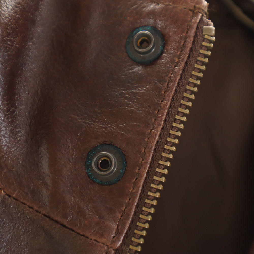 イクシーズ 牛革 レザージャケット L ブラウン IXI:Z メンズ