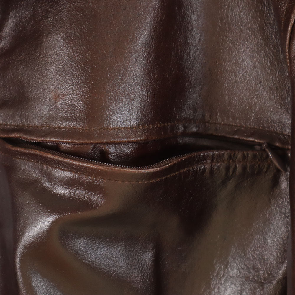 イクシーズ 牛革 レザージャケット L ブラウン IXI:Z メンズ