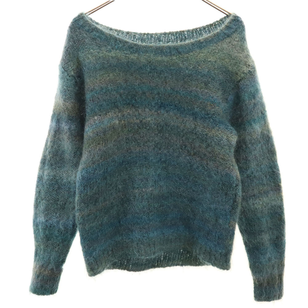 VINTAGE ヴィンテージ 60s 70s 長袖 モヘア ニット グリーン セーター メンズ