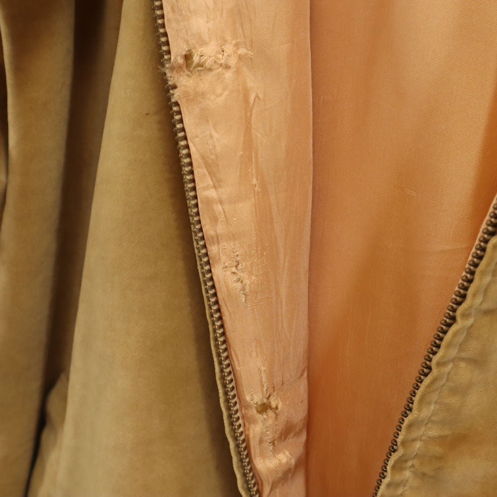 VINTAGE ヴィンテージ 50s NYNCOジップ アクティブ ジャケット ベージュ フーディー 中綿ダウン メンズ