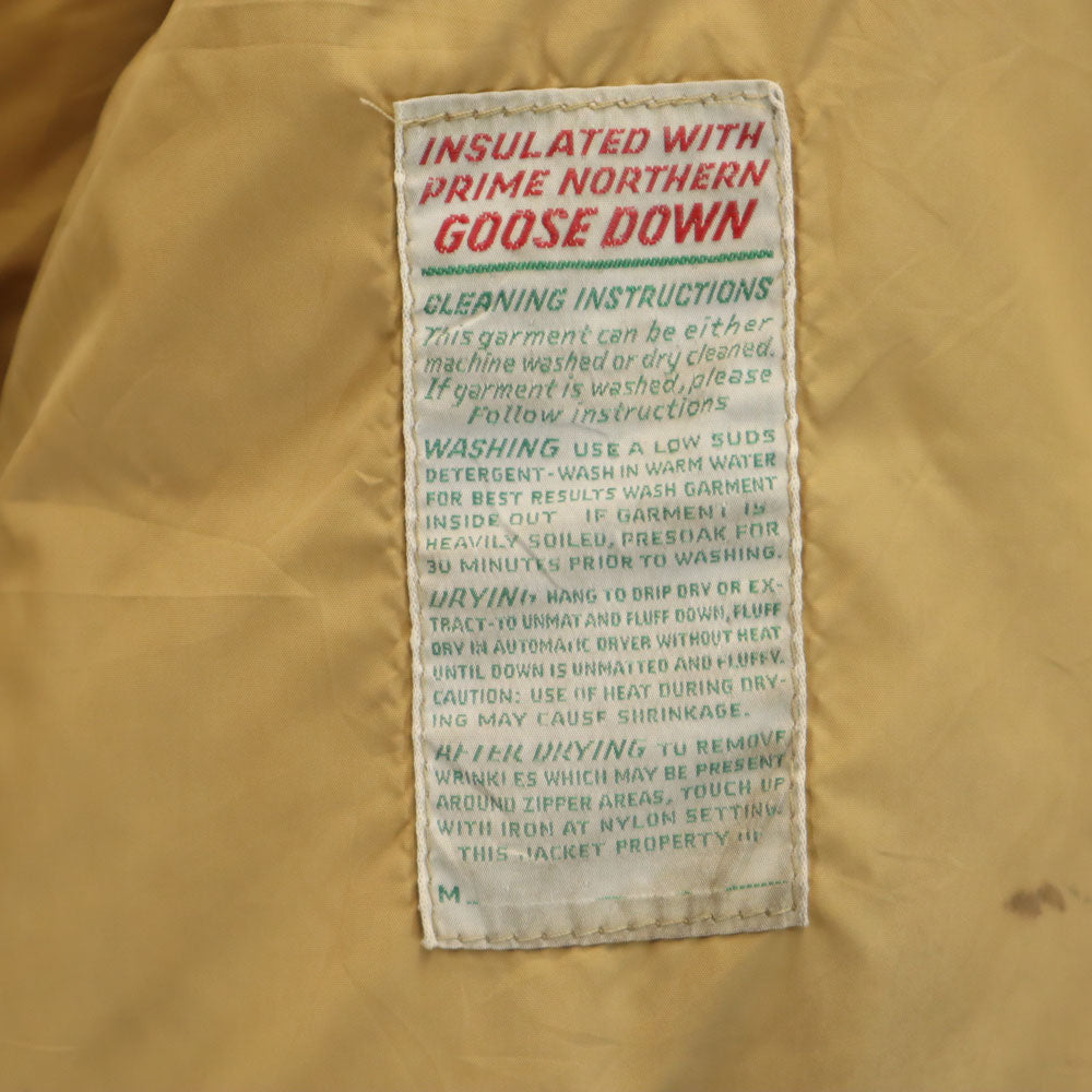 テンエックス 70s ヴィンテージ USA製 デカタロン グースダウン ハンティングジャケット L レッド 裏キルティング メンズ