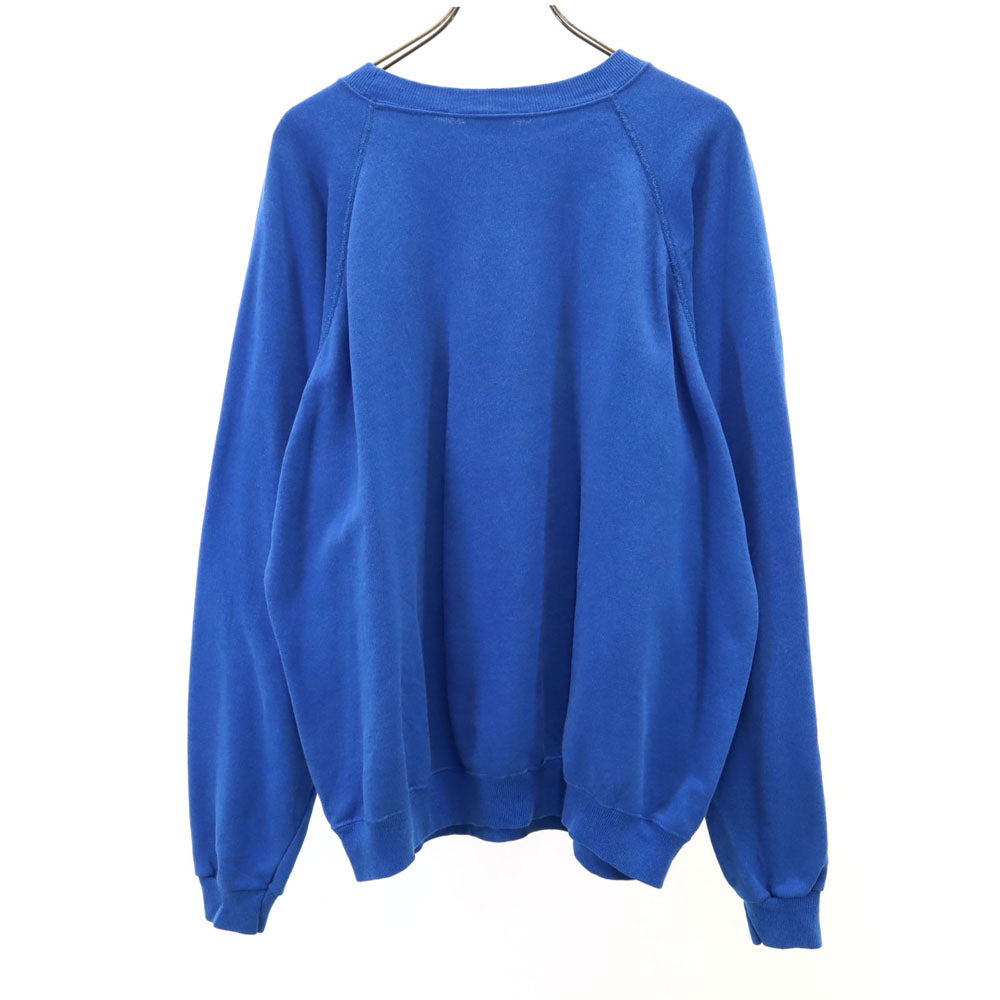 Hanes ヘインズ 80s USA製 ヴィンテージ 長袖 スウェット トレーナー XXL ブルー ビッグサイズ メンズ