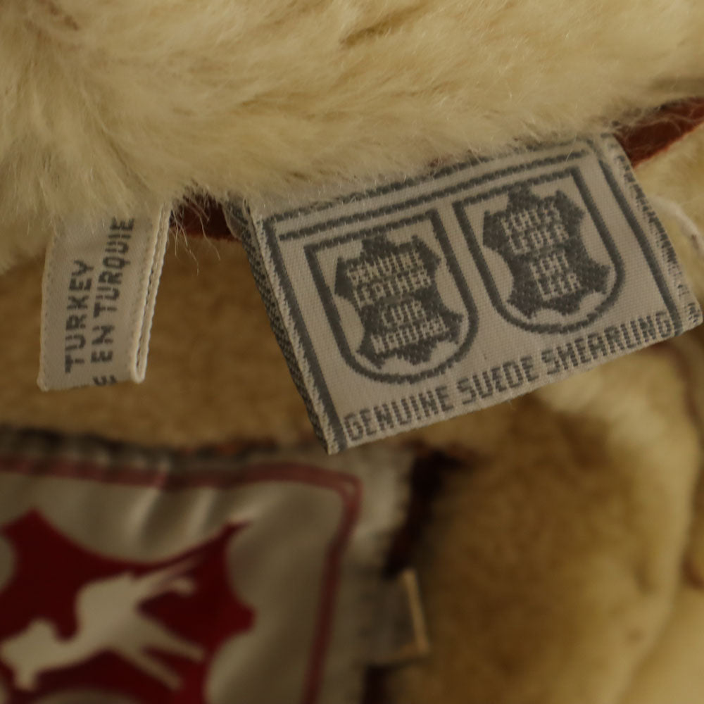 ヴィンテージ 80s トルコ製 シャーリング加工 ムートンジャケット free ブラウン VINTAGE フーディー レディース