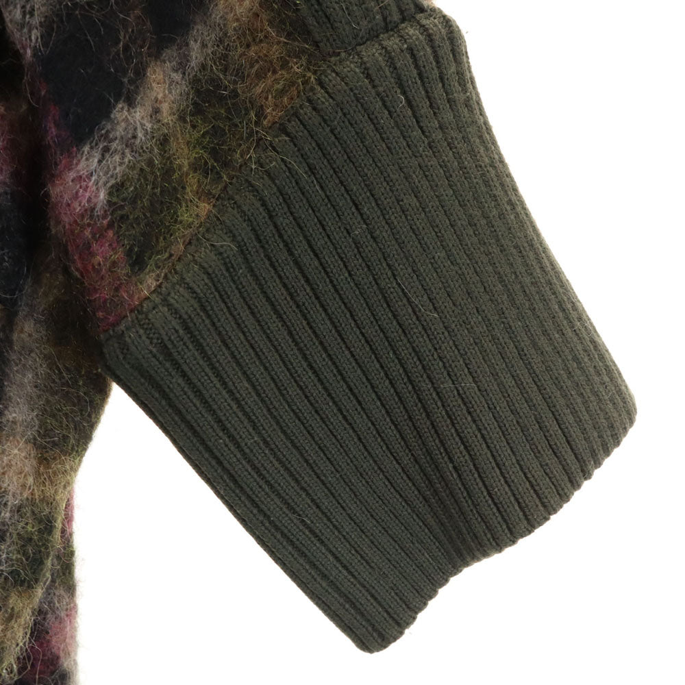 ドルチェアンドガッバーナ ルーマニア製 チェック柄 7分袖 ポンチョ 36 グリーン DOLCE&GABBANA レディース