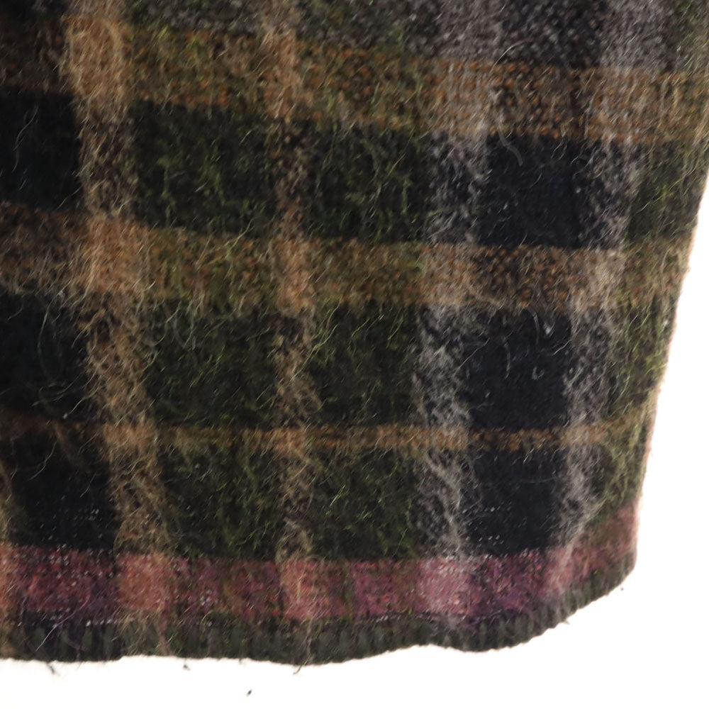 ドルチェアンドガッバーナ ルーマニア製 チェック柄 7分袖 ポンチョ 36 グリーン DOLCE&GABBANA レディース