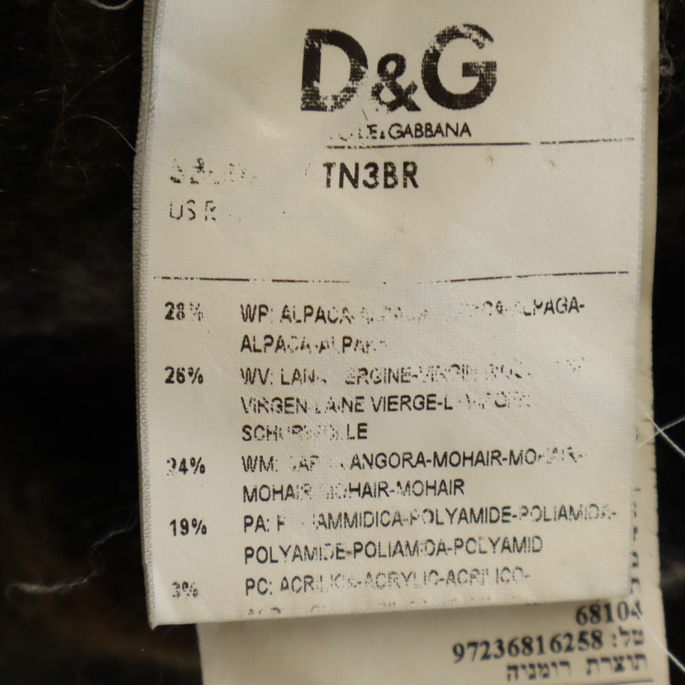 ドルチェアンドガッバーナ ルーマニア製 チェック柄 7分袖 ポンチョ 36 グリーン DOLCE&GABBANA レディース