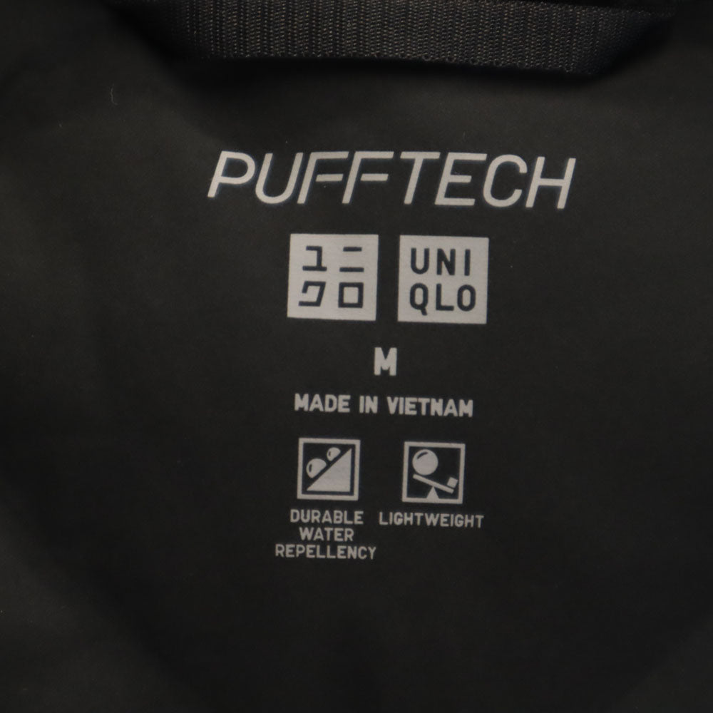 未使用 ユニクロ PUFFTECH フード付き 中綿ジャケット M ブラック UNIQLO タグ付き レディース