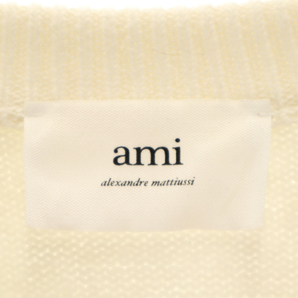 アミ ブルガリア製 長袖 セーター S ホワイト ami ニット レディース