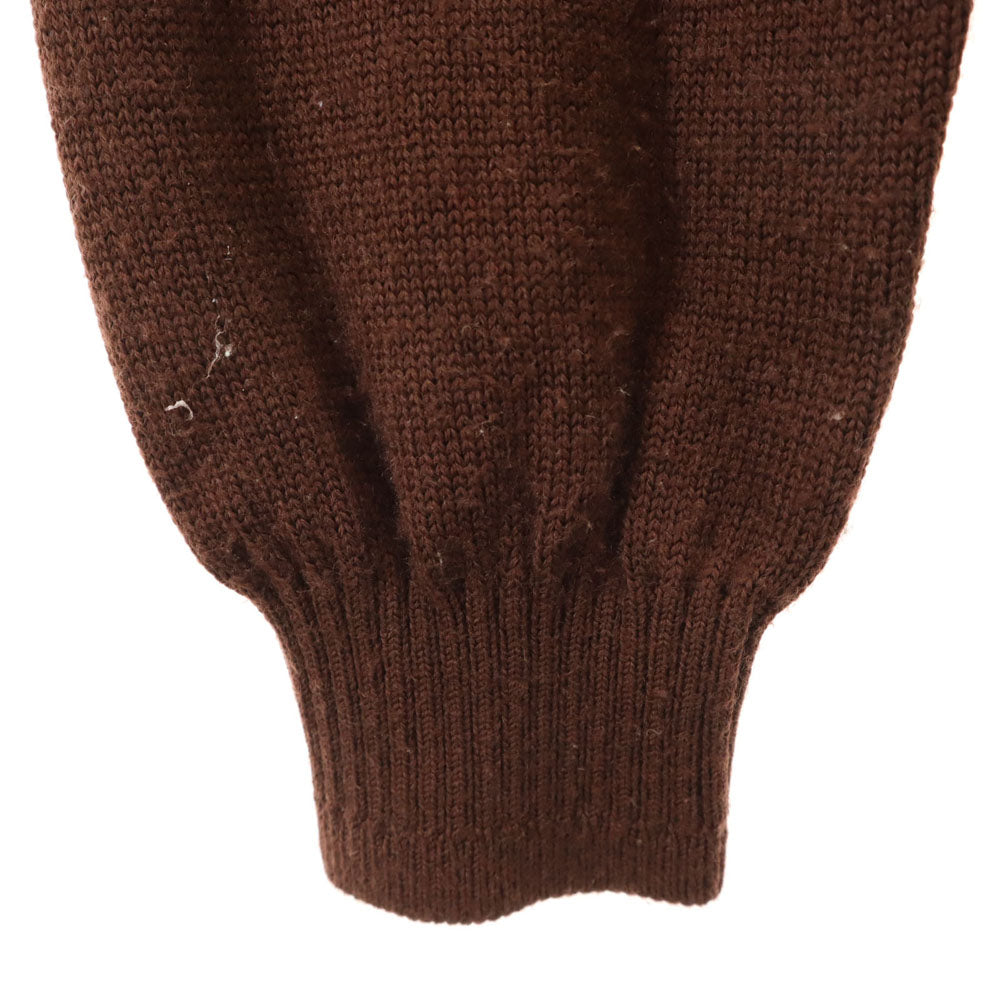 YVES SAINT LAURENT イヴサンローラン 90s 日本製 オールド 長袖 セーター LA ブラウン ニット ケーブル編み メンズ