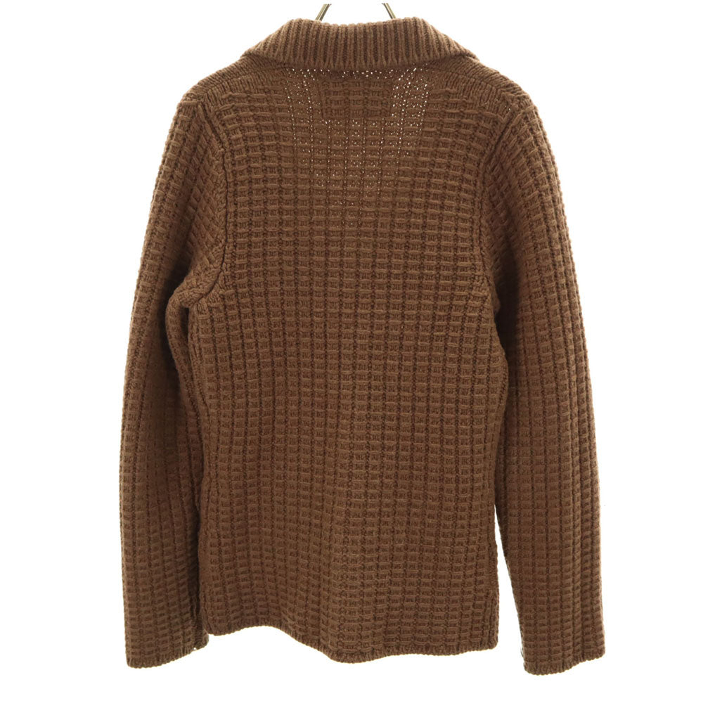 パニカーレ イタリア製 ウール ニット テーラードジャケット 42 ブラウン系 レディース