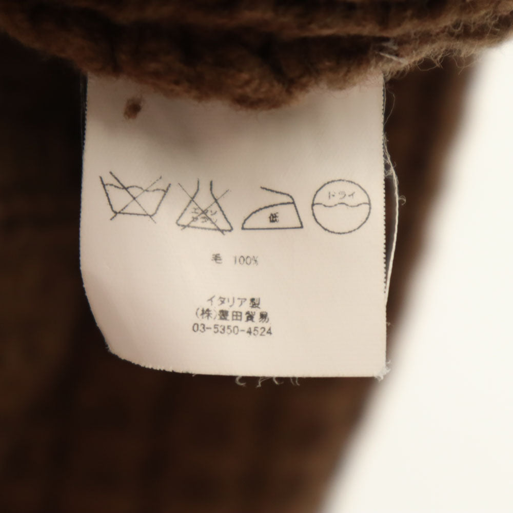 パニカーレ イタリア製 ウール ニット テーラードジャケット 42 ブラウン系 レディース