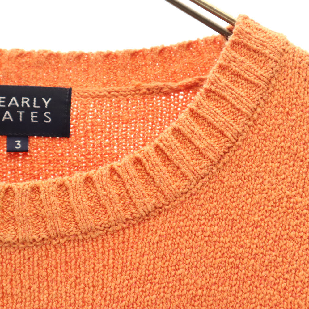 PEARLY GATES パーリーゲイツ ゴルフ 長袖 ニット 3 オレンジ セーター メンズ