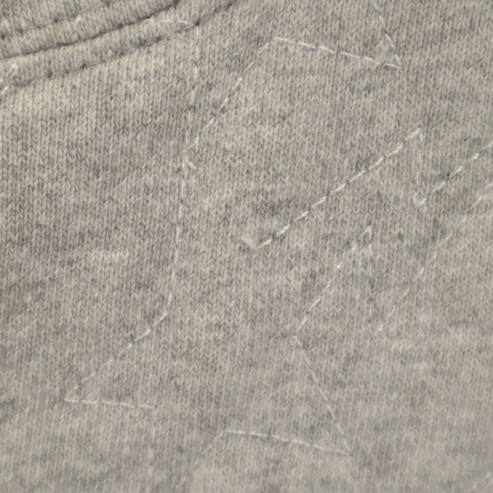 A BATHING APE アベイシングエイプ 日本製 スター柄 長袖 スウェット ジップパーカー M グレー キルティング メンズ